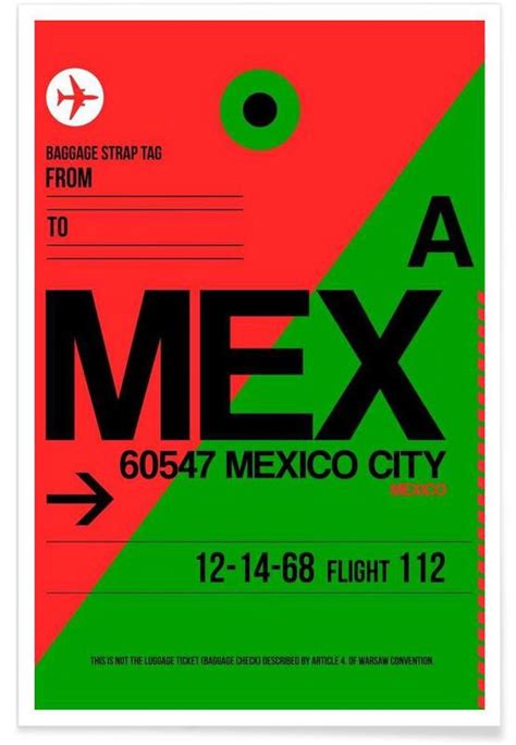 Mex Mexico City Póster Juniqe