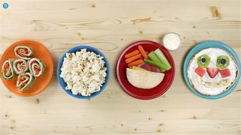 4 Easy And Healthy Snacks A Child Can Make On Their Own Youtube