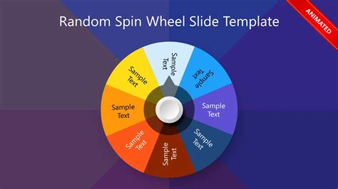 Animated Spin The Wheel PowerPoint SlideModel