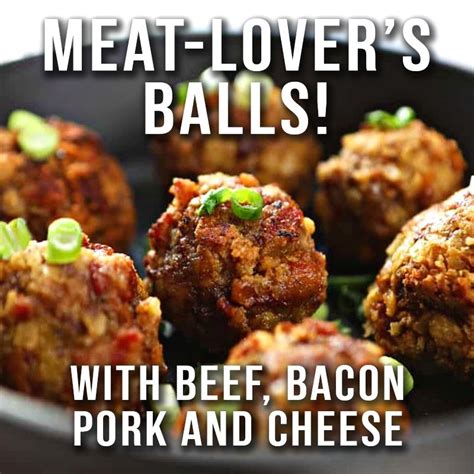 Are You A Meat Lover 🤔 If So Youll Love These Balls 😋😏 Packed With