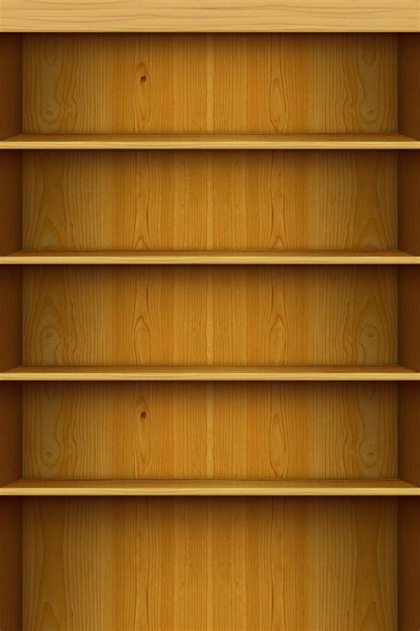 45 Empty Bookshelf Wallpaper