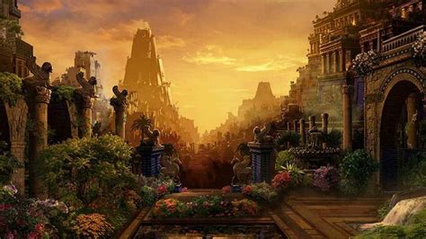 Legendary Hanging Gardens Of Babylon Create Fantasy Landscape