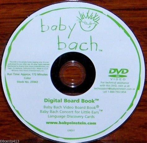 Baby Einstein Baby Bach Disney Fullscreen Dvd For Ages Between One