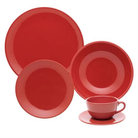 Unni Red 20 Pieces Dinnerware Set Service For 4 Best Buy Canada