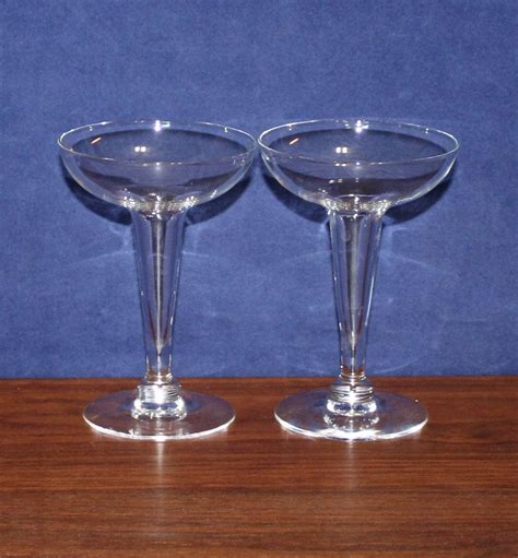 vintage pair of delicate hollow stem champagne glass etsy glass hollow stem champagne