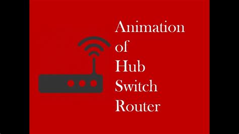 Animation Of Hub Switch And Router Working Youtube