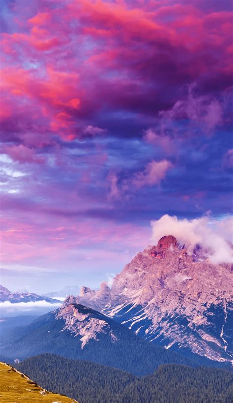 Pink Mountain Wallpaper Phone Find Best Mountains Wallpaper And Ideas