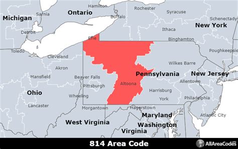 Maryland Area Code Map United States Map States District