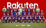 FC Barcelona pose for the official photo