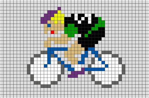 Cyclist Pixel Art Brik