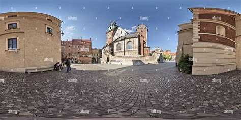 Vista A 360 Gradi Di Un 360 Tour Virtuale Del Colle Di Wawel A