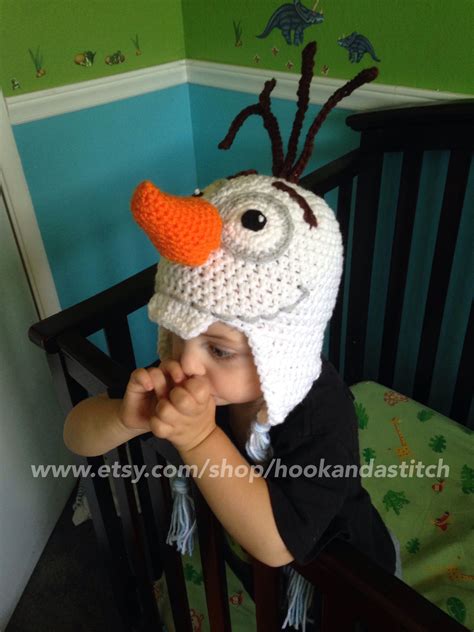 Olaf Crochet Hat Inspired By The Disney Movie Frozen