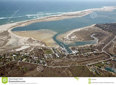 South Beach Aerial At Chatham Cape Cod Stock Photography
