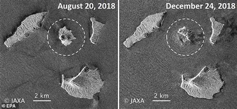 Satellite Images Show Anak Krakatau Volcano Decimated By Eruptions