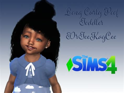 Long Curly Poof Toddler By Drteekaycee At Tsr Sims 4 Updates