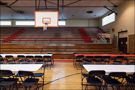 Gymnasium At Elmhurst High School In Fort Wayne Photograph By