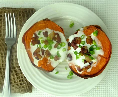 Paleo Baked Sweet Potato With Bacon Janes Healthy Kitchen
