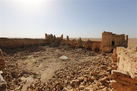 The Isolated Roman Fort Of Qasr Bashir Known In Antiquity As Mobene