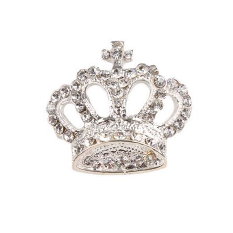 King Crown Lapel Pin Silver Mp Browbands