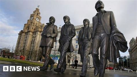 The Beatles Liverpool Unveils New Fab Four Statue Bbc News