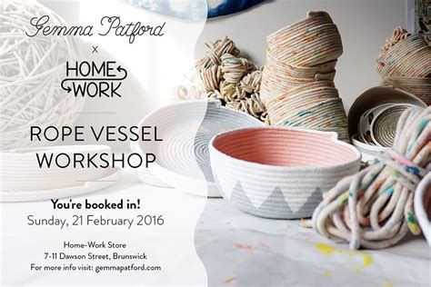 Gemma Patford X Home Work Rope Vessel Workshop Gemma Patford Pop And