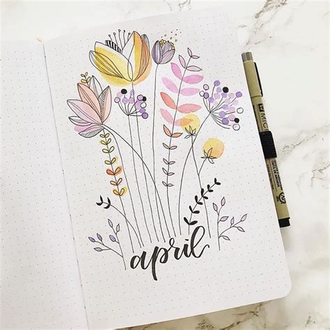 45 Monthly Bullet Journal Cover Page Ideas Beautiful Dawn Designs