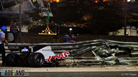 Romain Grosjean Crash Bahrain International Circuit 2020 · Racefans