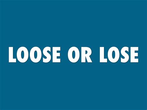 Loose Or Lose By Kariya Mohamud