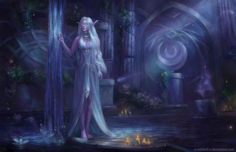 Temple Of Elune Commission By X Celebril X On Deviantart Warcraft Art