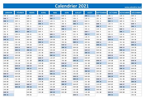 Calendrier 2021 Nos Modeles Gratuits A Imprimer Images