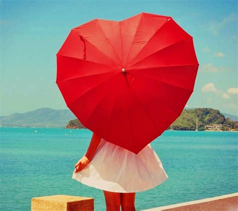 Lovely Heart Shaped Umbrella Alldaychic