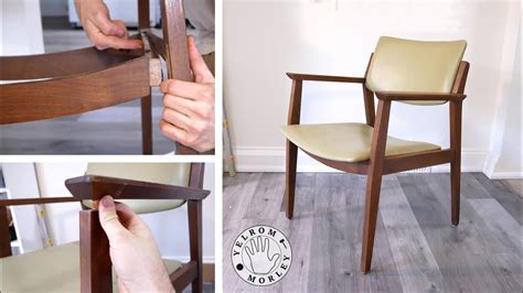 Fixing A Vintage Mid Century Modern Chair With Basic Tools Diy