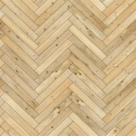 Seamless Wood Parquet Texture Herringbone Sand Color Custom