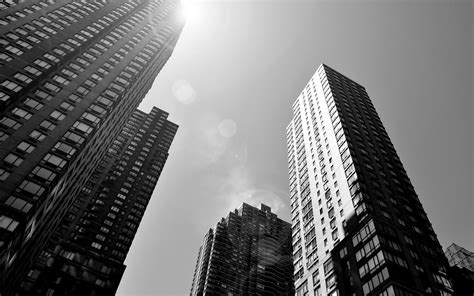 Black And White Cityscapes Architecture Buildings Skyscrapers