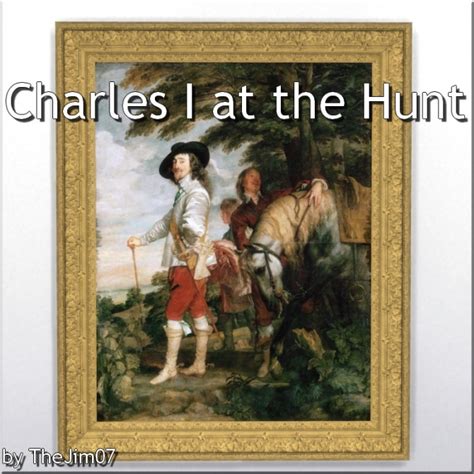 Charles I At The Hunt Painting By Thejim07 At Mod The Sims Sims 4 Updates