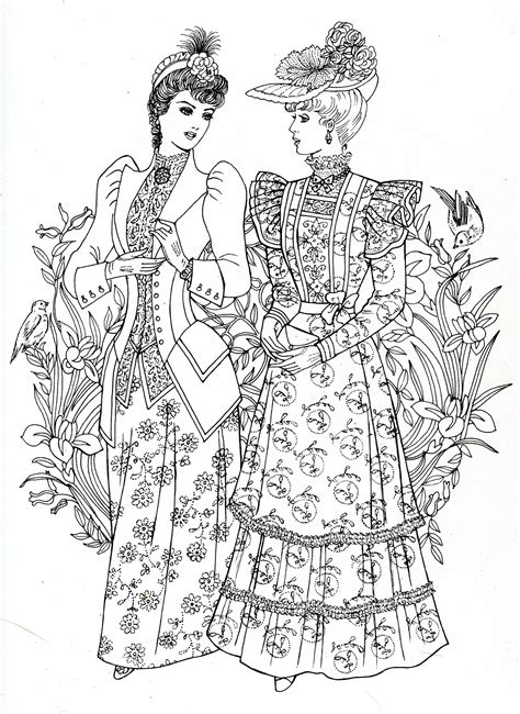 Free Fashion Coloring Pages For Adults Coloring Pages