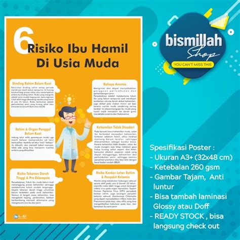 Jual Poster Resiko Ibu Hamil Di Usia Muda Shopee Indonesia