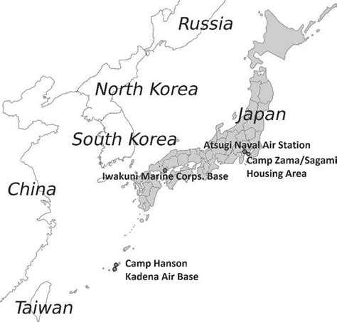Us Military Bases Japan Map