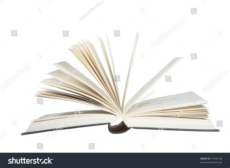 White Isolated Opened Book Stock Photo 41046148 Shutterstock