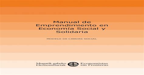 Manual De Emprendimiento En Economía Social Y Solidaria · 2020 03 11