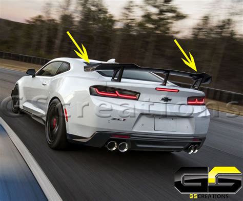 6th Gen Camaro Ss Zl1 1le High Rise Carbon Fiber Or Satin Black Spoiler