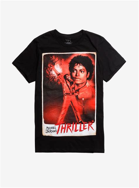 Michael Jackson Thriller Poster T Shirt Graphic Tee Outfits 90s