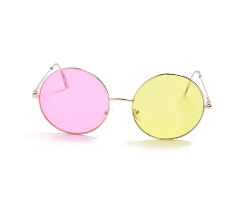 Spamton Big Shot Glasses Pink And Yellow Round Sunglasses Etsy Uk