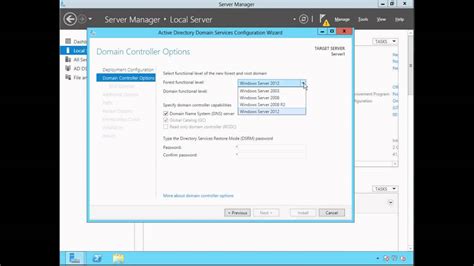 Active Directory Adds Installation Configuration Windows Server