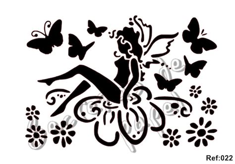 Items Similar To Stencil Template Fairy On Etsy