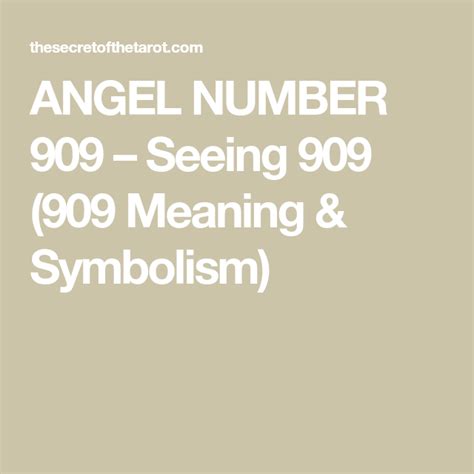 Angel Number 909 Seeing 909 909 Meaning And Symbolism Be True To