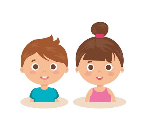 Free Vector Group Of Little Kids Characters