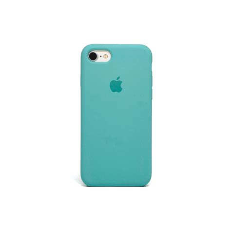 Case Silicone iPhone 7 8 SE 2020 Verde Água