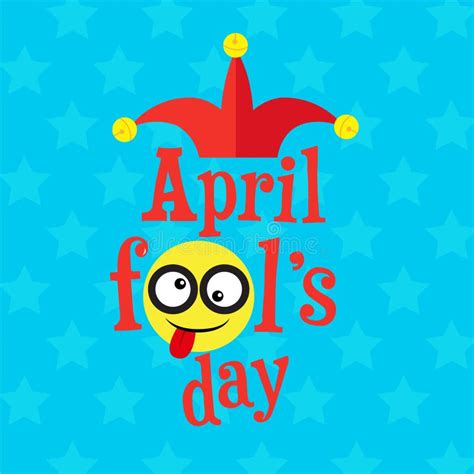 April Fool`s Day Typography Colorful Vector Stock Vector