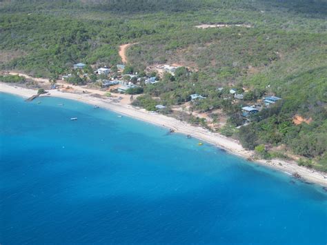 Prince Of Wales Island Aerial View Of Community Torres Strait